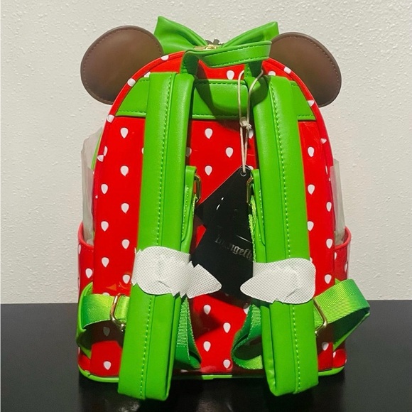 NWT Loungefly Disney Minnie Mouse Strawberry Mini Backpack - Picture 2 of 4